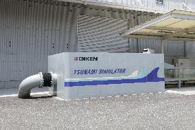 Tsunami Simulator" installed at Giken's Kochi headquarters